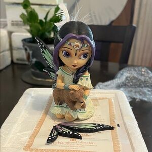 The Spirit of Power Fairy Figurine with Bear
